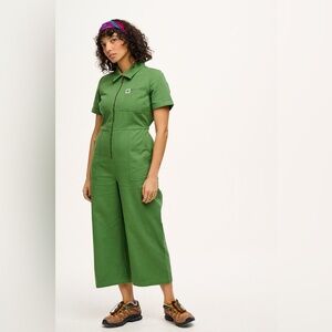 Lucy & Yak Green Ragan Cotton Jumpsuit US 10